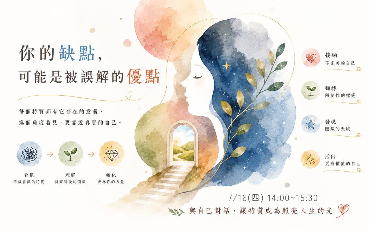 你的缺點，可能是被誤解的優點